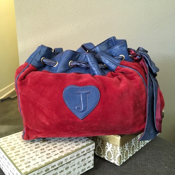 Juicy Couture vintage velour handbag with details - Picture 3 of 14